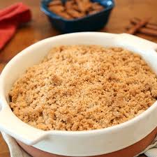 Crumble pommes et amandes