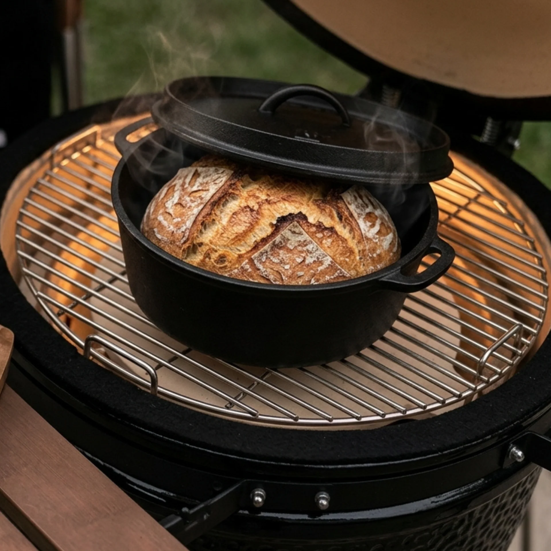 pains cocotte au kamado